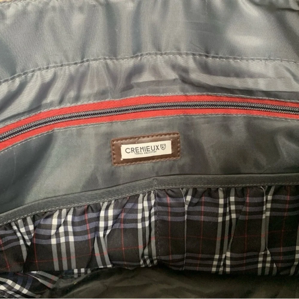 Daniel Cremieux Tan and Brown Briefcase